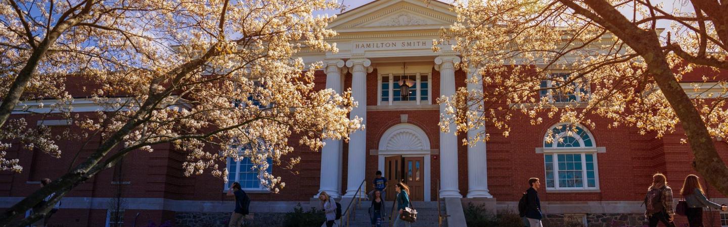 Hamiton Smith entryway and students