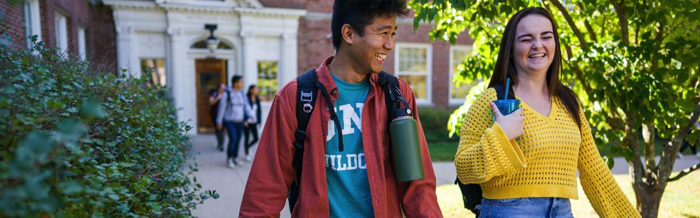 students on campus