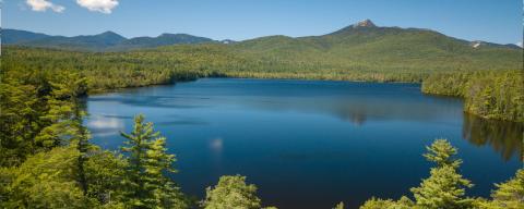 Mountain range in the summer