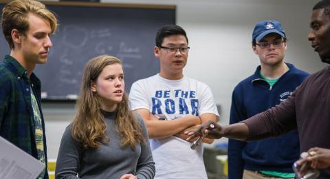 Engineering Students working on a Project 
