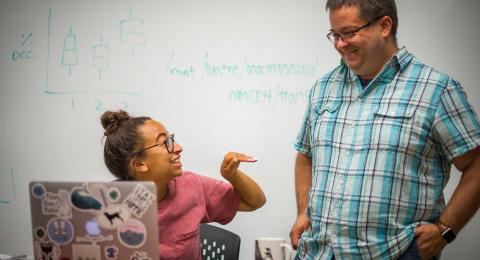 COLSA student and faculty member