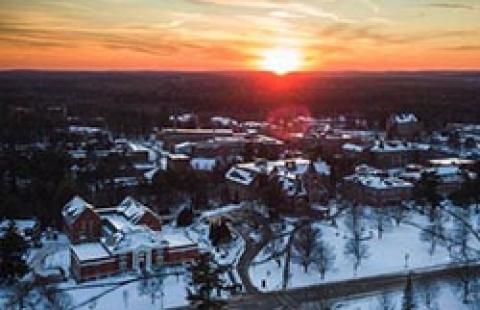 UNH campus winter