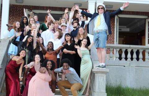 The Fairchild Hall Council and residents at our end-of-year Fairchild Formal my freshman year.