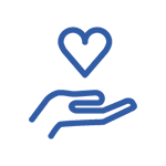 hand and heart icon