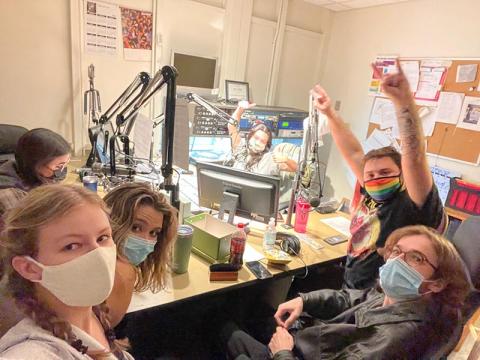 Lily Neher and friends at WUNH