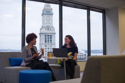 student having conversation during Semester in the City