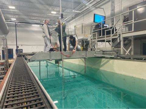 UNH students in Chase Ocean Engineering Laboratory 