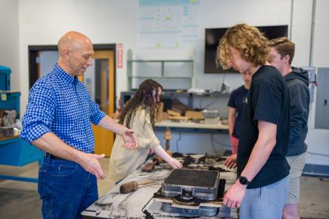 UNH CEPS students and professor working together