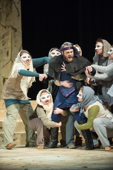 UNH students performing a play