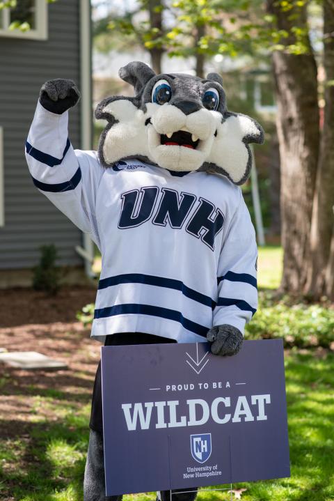 UNH Wildcat mascot