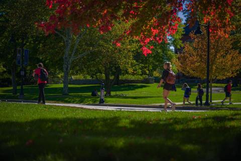 UNH campus in the fall