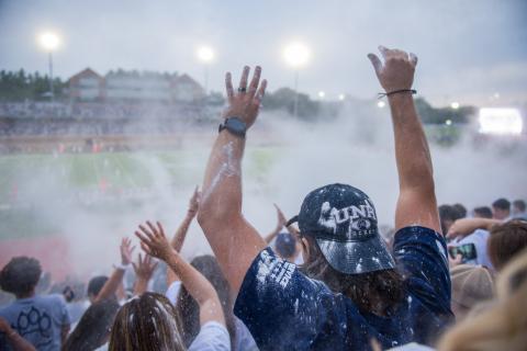 Wildcat spirit at UNH football game 