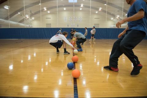 basketball court Hamel Rec Center