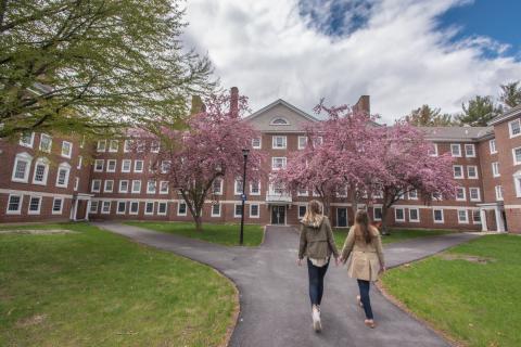 UNH residence hall outside 