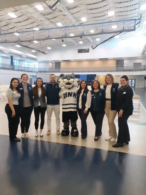 CHHS Dean's Office Staff at Accepted Students Visit Day during my graduate assistantship as an academic advisor