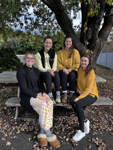 Me and my colleagues wearing yellow for World Spina Bifida and Hydrocephalus Day