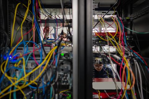 UNH students working in the InterOperability Lab