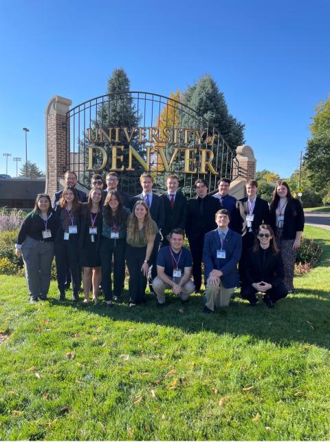 UNH SEDS members at the University of Denver for SpaceVision 2024.