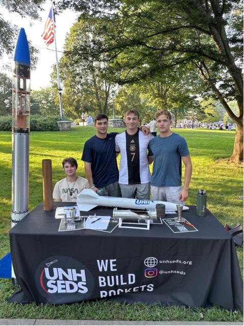 UNH student table on UDay