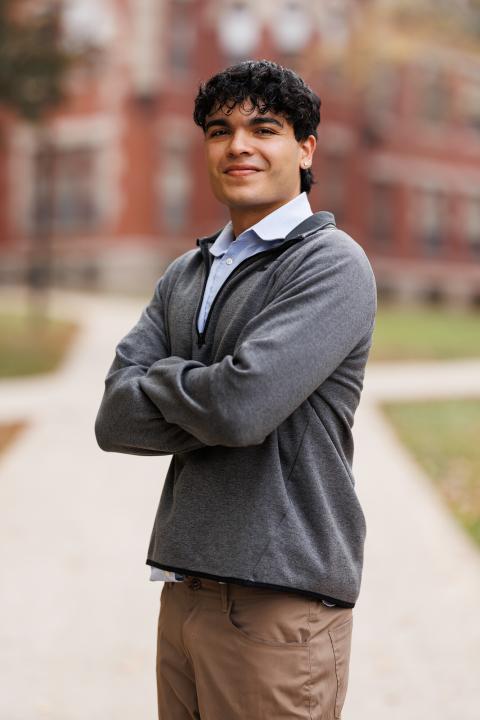 Caleb Marrero '25, UNH McNair Scholar