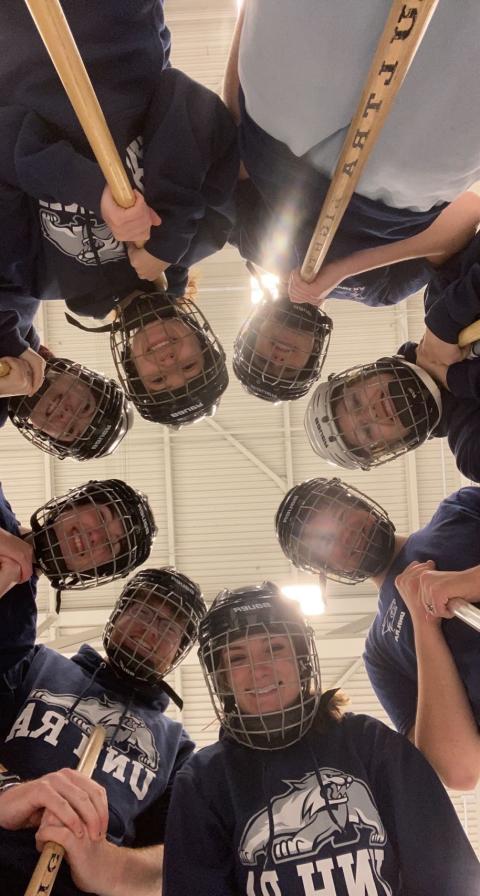 UNH broomball team