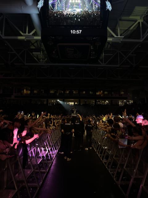 Flo Rida performing in the Whittemore Center Arena on October 6, 2024.