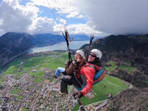 During my spring break abroad, I was able to go to Interlaken, Switzerland and go paragliding!
