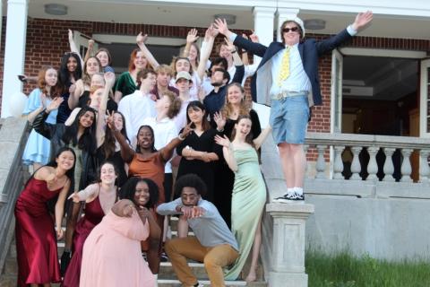 The Fairchild Hall Council and residents at our end-of-year Fairchild Formal my freshman year.