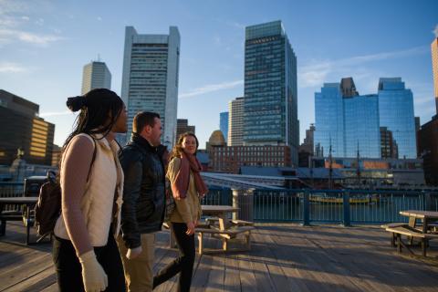 UNH students in Boston