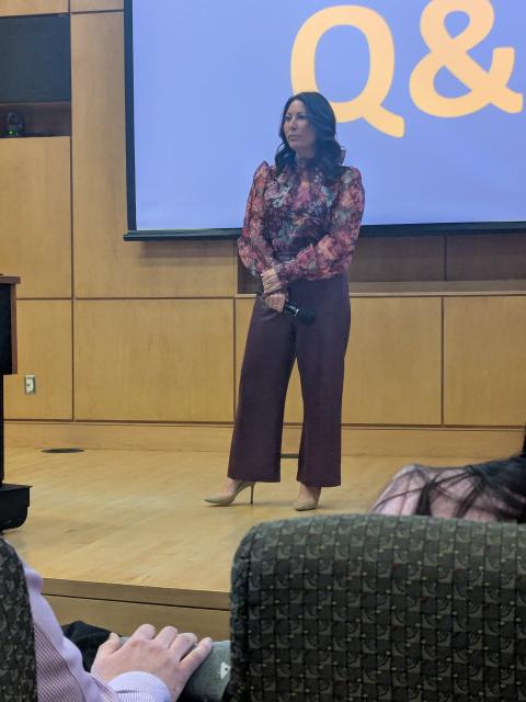 Jamie Medeiros from Planet Fitness speaking at MAC SMAC