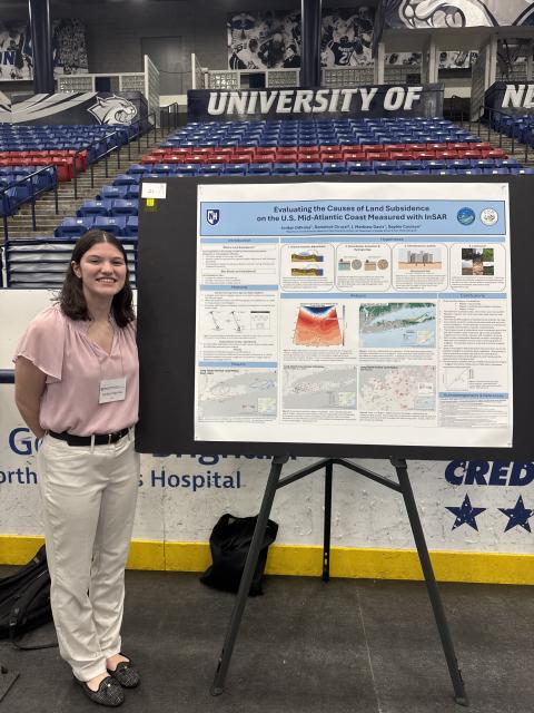 Standing next to my poster after presenting to the judges.