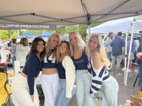 Sam at Family Weekend with her best friends