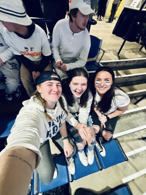 Me showing my Wildcat spirit with my friends