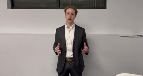 UNH student recording video