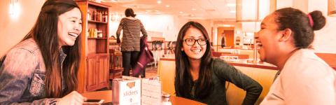 Students in library