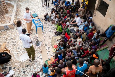 Presenting sustainability to the Daara students