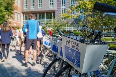 UNH Cat Trax bike share 