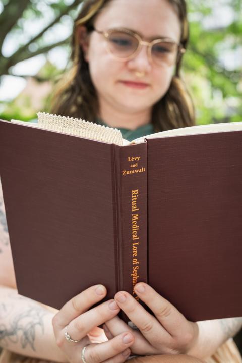 Claire conducting summer research 