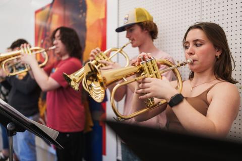 UNH students performing music