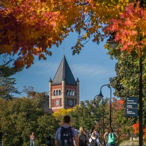 Hamilton Smith entryway and students