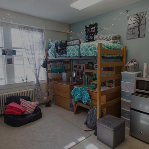 unh dorm room interior