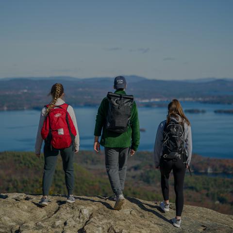 students outdoors